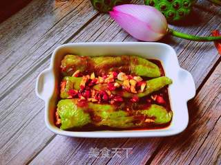 青椒酿肉的做法步骤:14