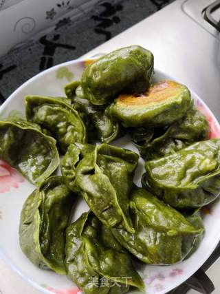 艾香西葫芦素煎饺的做法步骤:11