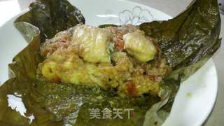 荷叶糯米鸡的做法步骤:14