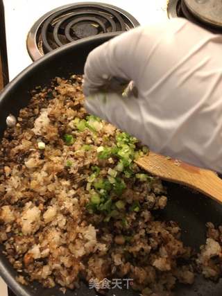 腊味香菇糯米烧麦的做法步骤:16