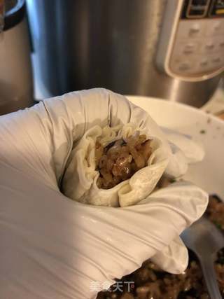腊味香菇糯米烧麦的做法步骤:24