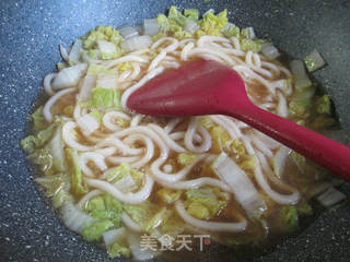 鹌鹑蛋娃娃菜乌冬面的做法步骤：6