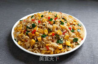 萝卜干蛋炒饭的做法步骤:10