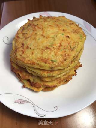 蔬菜鸡蛋饼的做法步骤：8