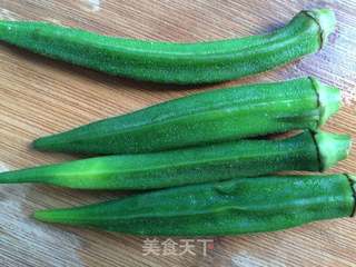 秋葵青椒拌豆干的做法步骤：6