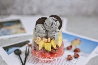 芝麻冰淇淋芭菲杯的做法步骤:11
