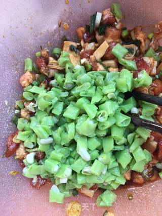 烤豇豆肉包的做法步骤:10