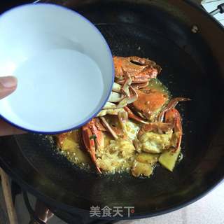 香辣泰式咖喱蟹的做法步骤:9