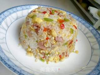 蛋炒饭的做法步骤:8