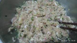 冬瓜馅水煎饺的做法步骤:6