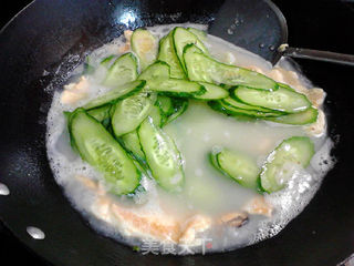 淡菜青瓜鸡蛋汤的做法步骤：13