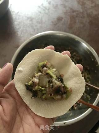 芦笋木耳虾仁水饺(完整版)的做法步骤:18