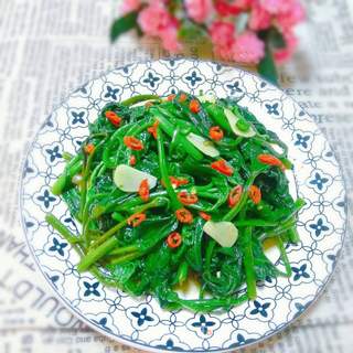 泡菜水拌红薯苗的做法步骤:11