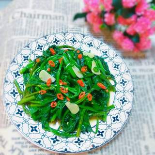 泡菜水拌红薯苗的做法步骤:13