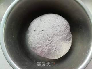 奶香黑米面发糕的做法步骤:3