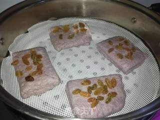奶香黑米面发糕的做法步骤:14