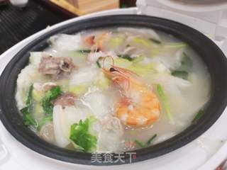 排骨虾粥的做法步骤:9
