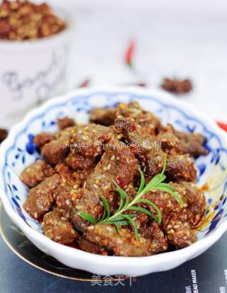 香辣牛肉的做法步骤:13
