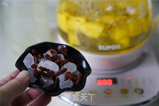 黄桃燕窝糖水的做法步骤:8