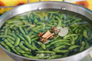 五香毛豆的做法步骤:4