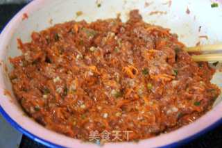 牛肉胡萝卜馅包子的做法步骤:4