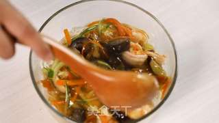 海参鲜虾鲜蔬面的做法步骤:8
