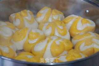 南瓜花卷的做法步骤:6