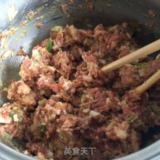 大葱猪肉包的做法步骤:3