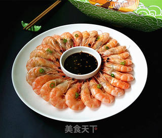 白灼对虾的做法步骤:8