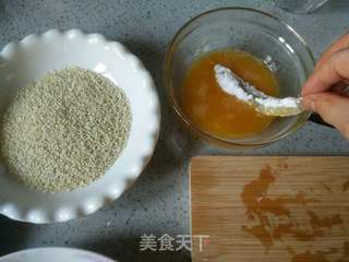 双色芝麻高升虾的做法步骤:12