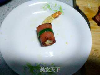 双色芝麻高升虾的做法步骤:17