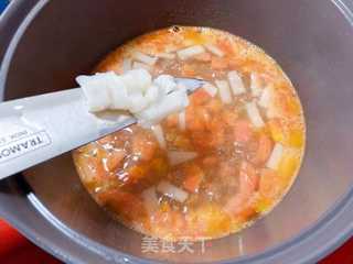 【宝宝辅食】鳕鱼冬瓜茄汁面 的做法步骤:7