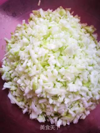 蒲瓜瘦肉饺子的做法步骤：2