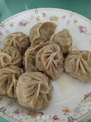 全麦虾仁角瓜蒸饺的做法步骤:17