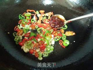 双椒豆瓣边鱼块的做法步骤:10