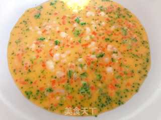 【宝宝辅食】鲜虾杂蔬蛋卷 的做法步骤:10