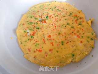 【宝宝辅食】鲜虾杂蔬蛋卷 的做法步骤:11