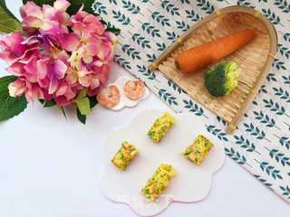 【宝宝辅食】鲜虾杂蔬蛋卷 的做法步骤:13