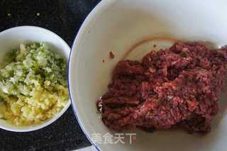 鸵鸟肉蒲公英馅水饺的做法步骤:3