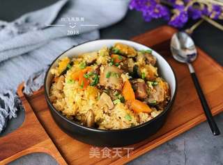 立秋贴秋膘~南瓜排骨焖饭的做法步骤:10