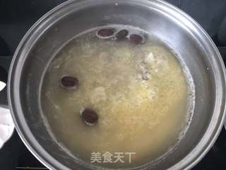 骨汤小米粥的做法步骤：5