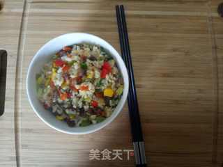 牛肉炒饭的做法步骤:9