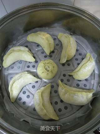 甜椒馅蒸饺的做法步骤:16