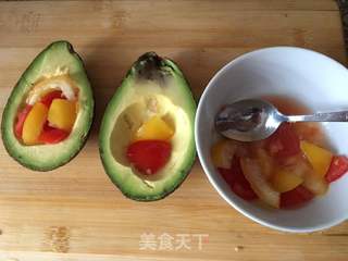 双味牛油果的做法步骤:9