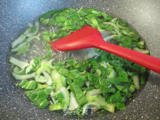 青菜咸鸭蛋豆腐羹的做法步骤：4