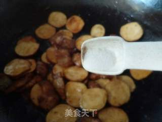 五花肉炒素鸡的做法步骤：9