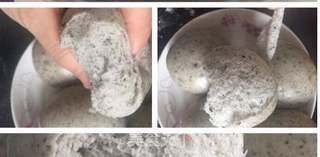 黑芝麻馒头(液种法)的做法步骤:5