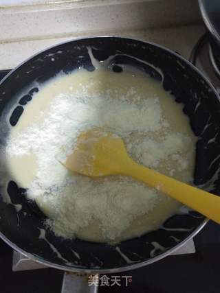 网红美味ᕙ(`▿´)ᕗ雪花酥的做法步骤:4
