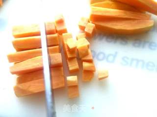 红薯饭东北地瓜大米饭的做法步骤:4