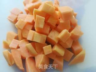红薯饭东北地瓜大米饭的做法步骤:6